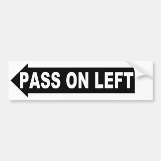 Autocollant De Voiture passez dessus à gauche