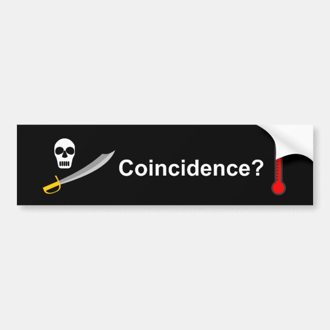 Autocollant De Voiture Pastafarianism - coïncidence ? (Devant)