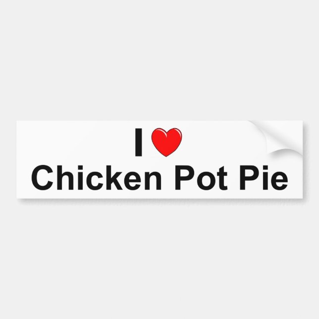 Autocollant De Voiture Pâté en croûte de poulet (Devant)