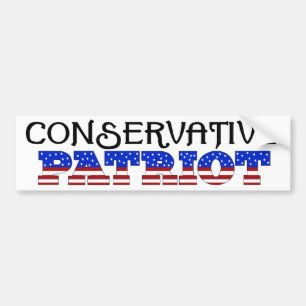 Autocollant De Voiture Patriote conservateur
