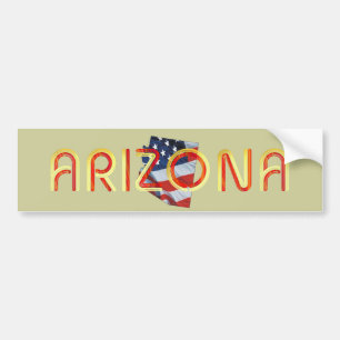 Autocollant De Voiture Patriote de l'Arizona de PIÈCE EN T