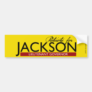 Autocollant De Voiture Patriotes pour Jackson pour lt Governor Bumper