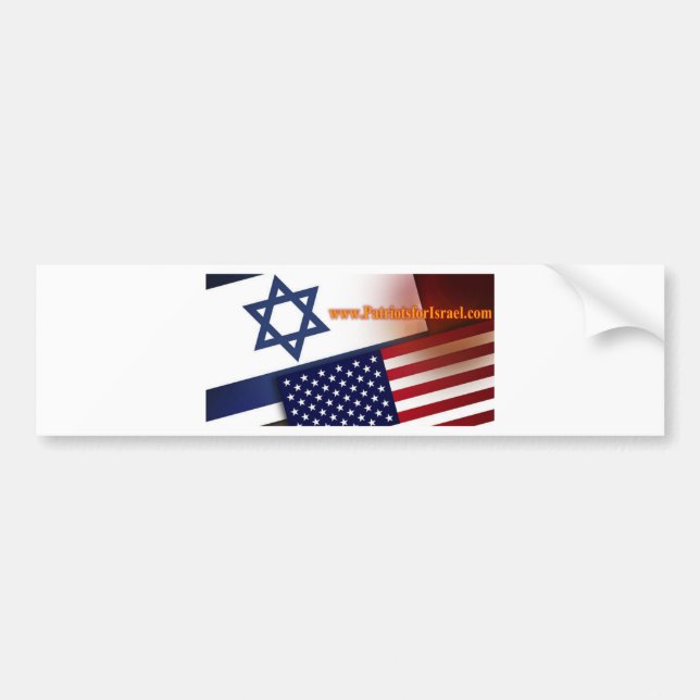 Autocollant De Voiture Patriotes pour l'Israël (Devant)