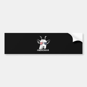 Autocollant De Voiture Patriotic Goat Funny
