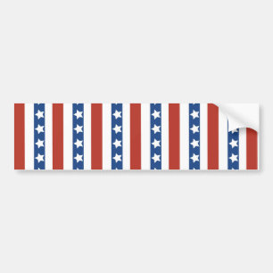 Autocollant De Voiture Patriotique Rouge Bleu Bleu Étoiles et rayures Lib