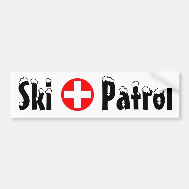 Autocollant De Voiture Patrouille - adhésif pour pare-chocs (Devant)