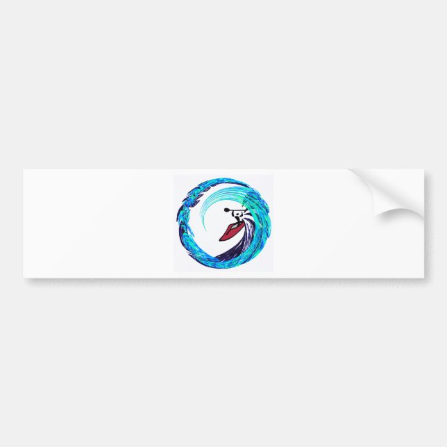 Autocollant De Voiture Patrouille de surf de kayak (Devant)