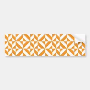 Autocollant De Voiture Patters de Burnt Orange Geometric Deco Cube