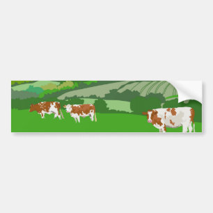 Autocollant De Voiture Pâturage des vaches
