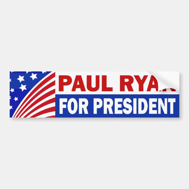 Autocollant De Voiture Paul Ryan pour le président (Devant)