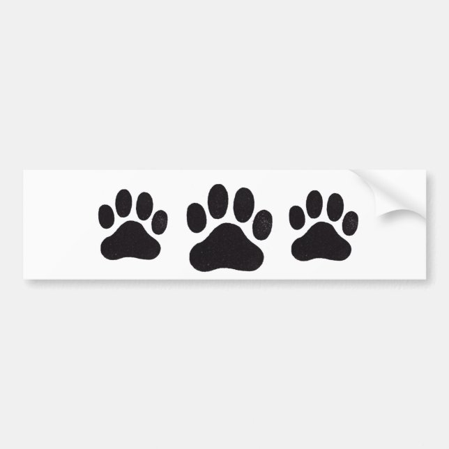Autocollant De Voiture PawPrint, PawPrint, PawPrint (Devant)