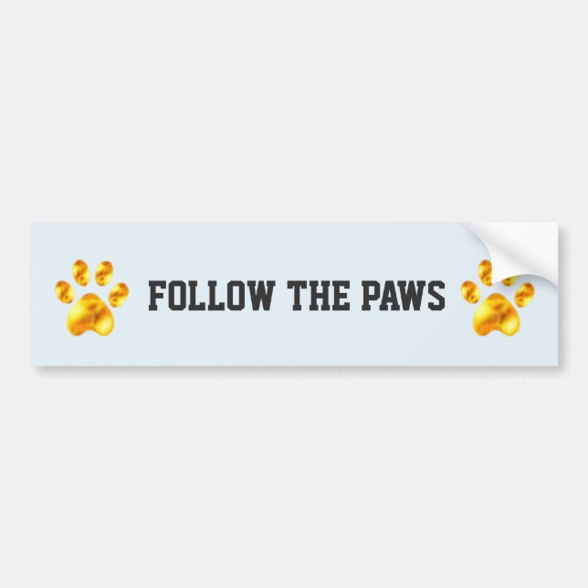 Autocollant De Voiture Paws Extraordinaires pour animaux (Devant)