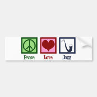 Peace Love Jazz Music Saxophone