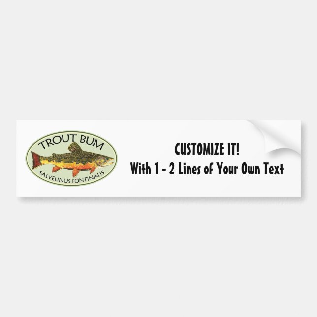 Autocollant De Voiture Pêche humoristique (Devant)