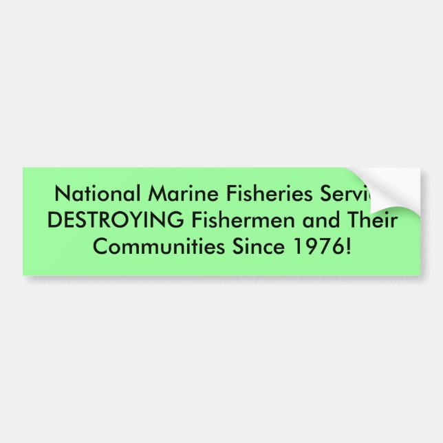Autocollant De Voiture Pêche marine nationale ServiceDESTROYING Fis… (Devant)