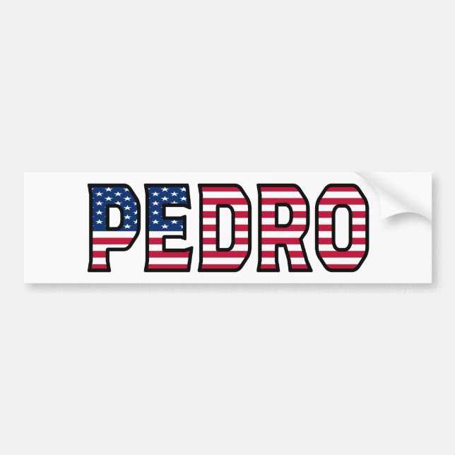 Autocollant De Voiture Pedro Nom Vorname USA Aufkleber Sticker Auto (Devant)