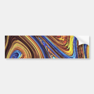 Autocollant De Voiture Peinture Abstraite
