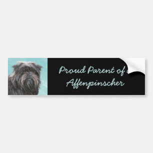 Autocollant De Voiture Peinture Affenpinscher - Joli art original chien