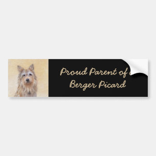 Autocollant De Voiture Peinture Berger Picard - Joli art original chien