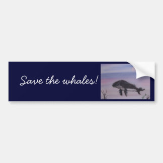 Autocollant De Voiture Peinture de baleine de bosse