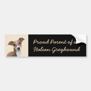 Autocollant De Voiture Peinture italienne Greyhound - Cute Original Chien
