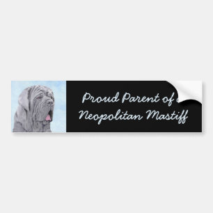 Autocollant De Voiture Peinture Mastiff Neopolitan - Art Chien original