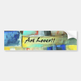 Autocollant De Voiture Peinture originale d'art de paysage urbain