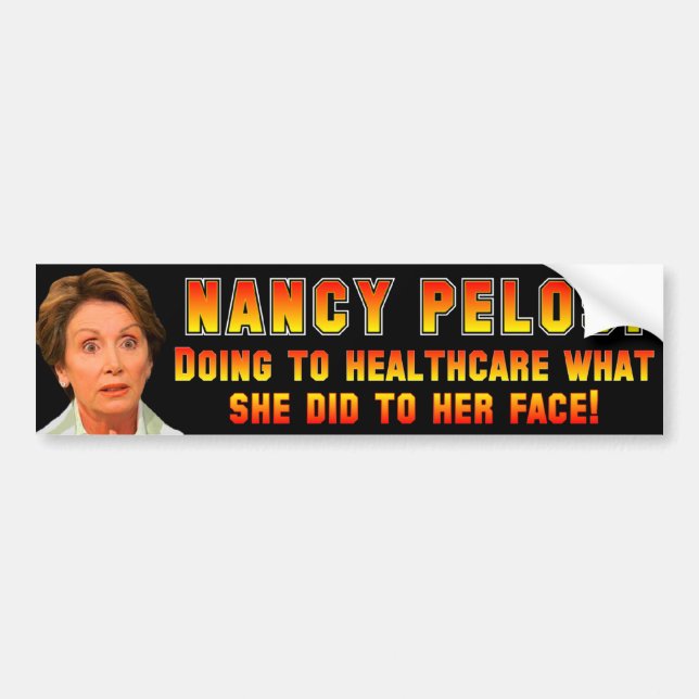 Autocollant De Voiture Pelosi : Anti ObamaCare (Devant)