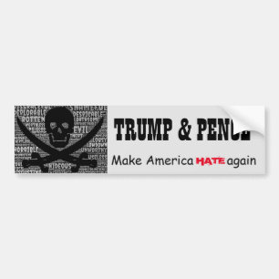 Autocollant De Voiture "Penny de Trump&. Faites l'Amérique DÉTESTER