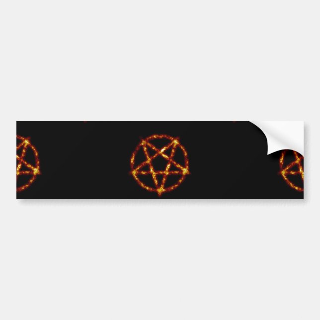 Autocollant De Voiture pentagramme (Devant)