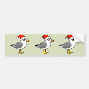 Autocollant De Voiture Père Noël Anneau-a affiché la mouette