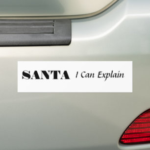 Autocollant De Voiture PÈRE NOËL, Je Peux Expliquer