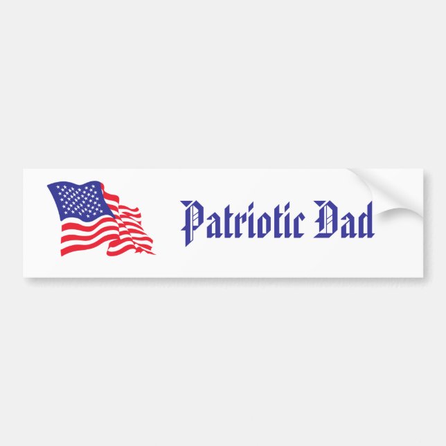 Autocollant De Voiture Père patriotique (Devant)