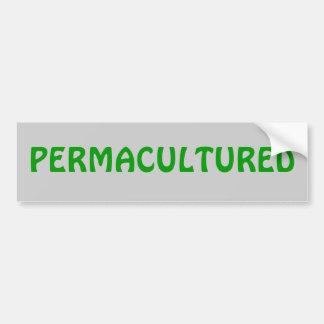 AUTOCOLLANT DE VOITURE PERMACULTURED