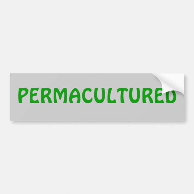 AUTOCOLLANT DE VOITURE PERMACULTURED (Devant)