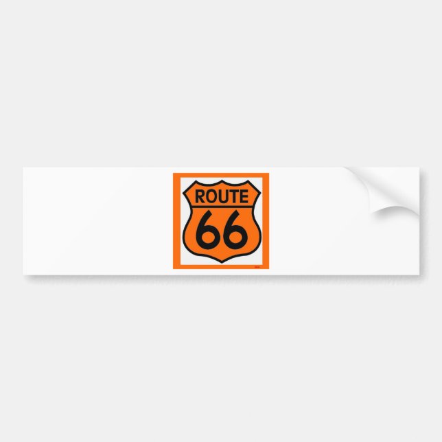 Autocollant De Voiture personnaliser orange de sécurité de l'itinéraire (Devant)