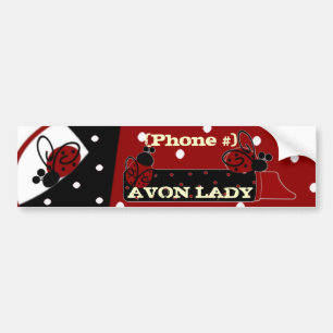Autocollant De Voiture Personnalisez l'autocollant Avon Lady Bumper