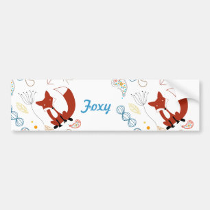 Autocollant De Voiture Personnalisez l'autocollant pare-chocs Foxy Woodla