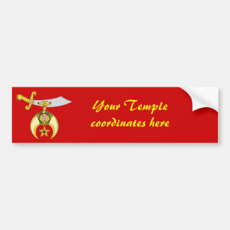 Autocollant De Voiture Personnalisez l'emblème de Shriners