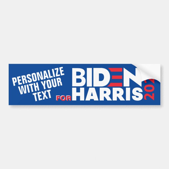 Autocollant De Voiture Personnalisez Personnalisé Sur Mesure Pour Biden/H (Devant)