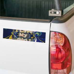 Autocollant De Voiture Personnalisez votre amour Infinité : J'aime ma fil