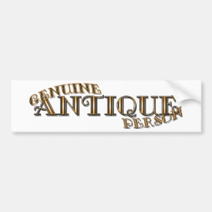 Autocollant De Voiture Personne antique véritable
