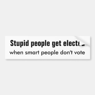 Autocollant De Voiture Personnes stupides de Smart de personnes