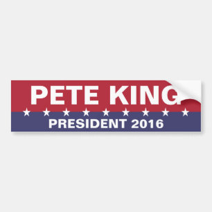 Autocollant De Voiture PETE KING pour le président 2016