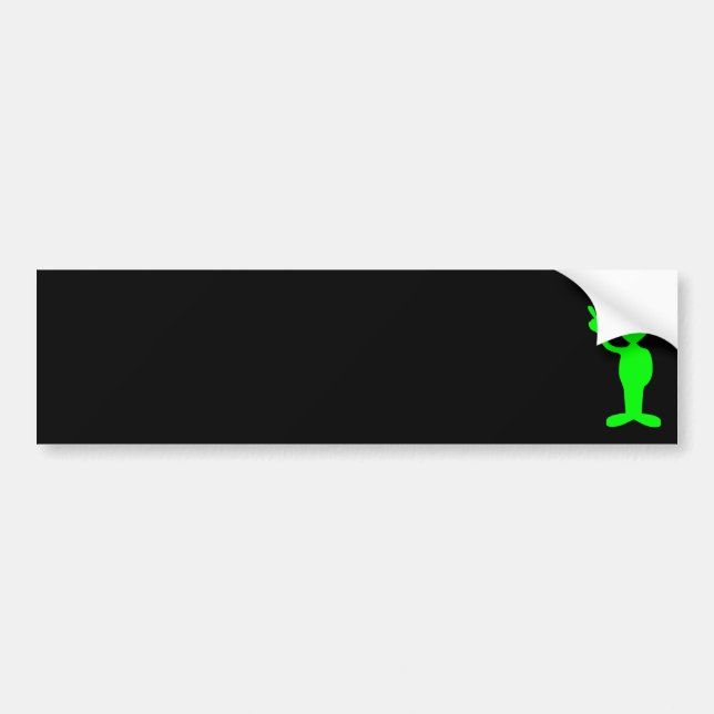 Autocollant De Voiture Petit homme vert (Devant)