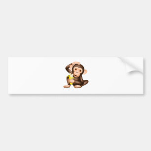 Autocollant De Voiture Petit singe