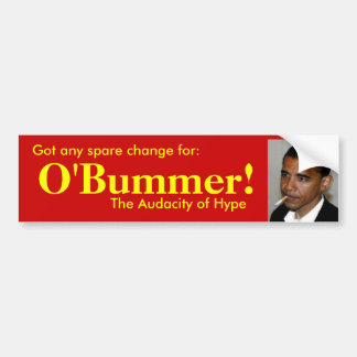 Autocollant De Voiture Petite monnaie obtenue pour O'bummer ?