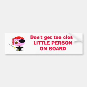 AUTOCOLLANT DE VOITURE PETITE PERSONNE À BORD
