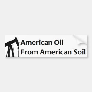 Autocollant De Voiture Pétrole américain tiré du sol américain