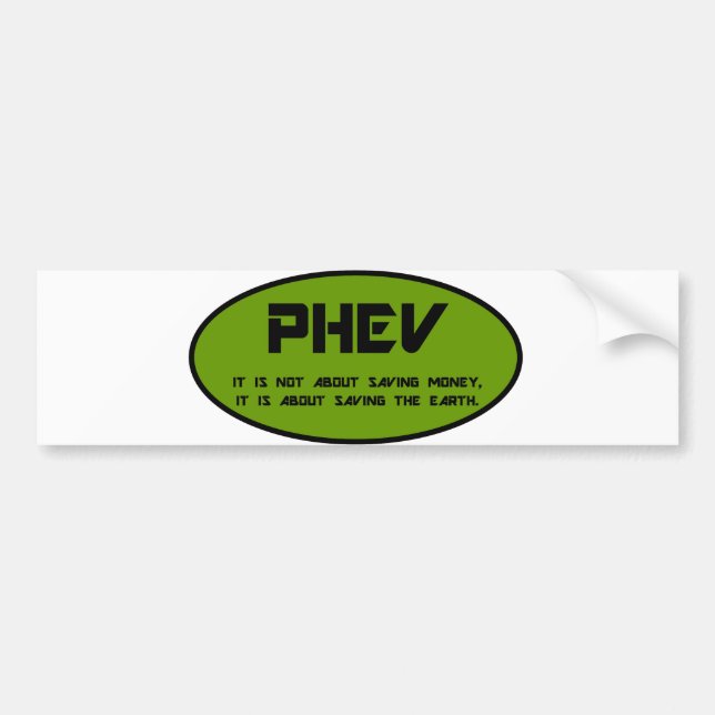 Autocollant De Voiture PHEV sauvent la terre (Devant)